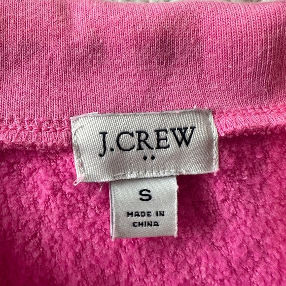 J.Crew Pink Pullover Sweatshirt in Cloudspun Fleece Size Small - Picture 4 of 9